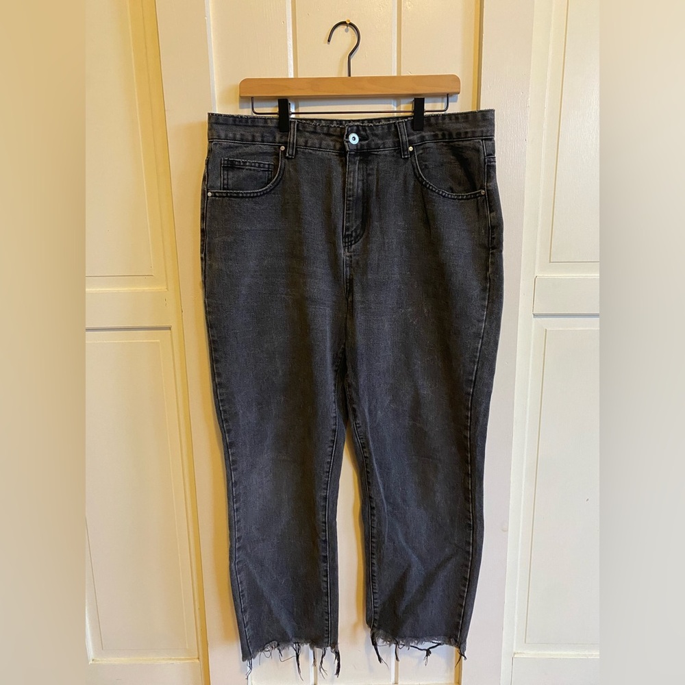 Cotton On Charcoal Straight Leg Jeans